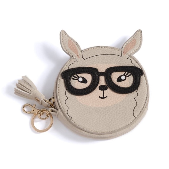 FashionWithAGlam Handbags - Gigi Llama Coin Pouch
